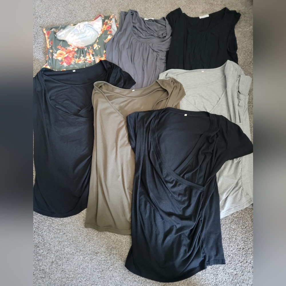 Maternity/nursing tshirts and tank tops